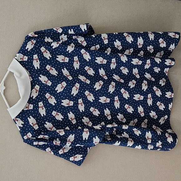 Modcloth Positive First Impressions Polar Bear Blouse Size 1X - Picture 5 of 14